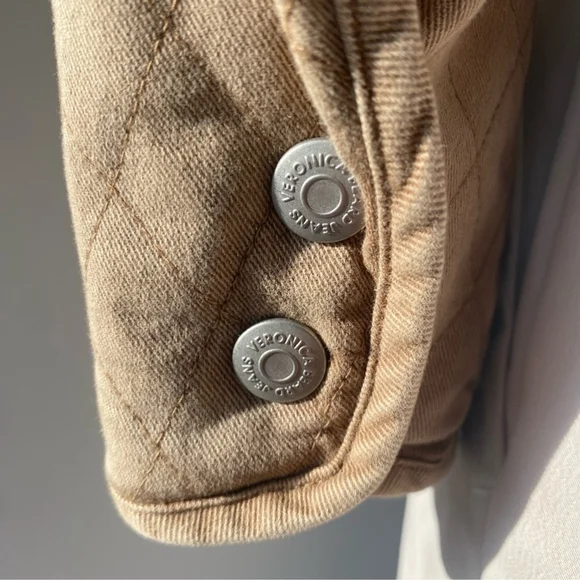 Veronica Beard Camilla Quilted Jacket Tan - S - Picture 10 of 14